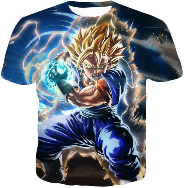 Dragon Ball Z Zip Up Hoodie - Super Vegito Final Kamehameha Hoodie - T-Shirt