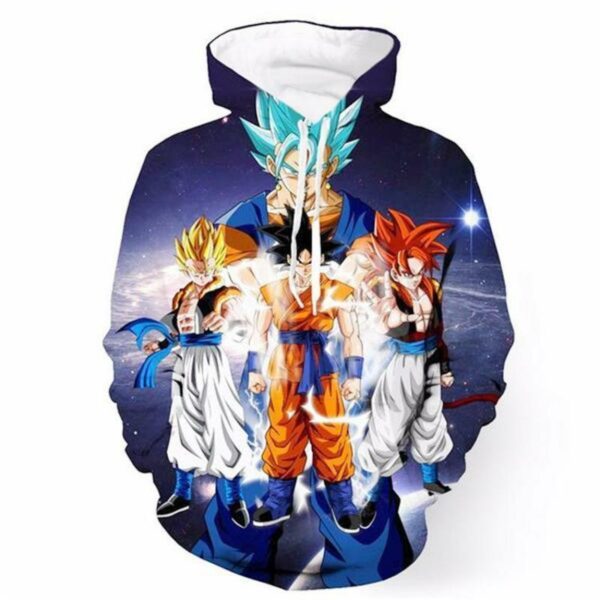 Goku And Vegeta Saiyan Fusion Transformation Hoodie - Dragon Ball Z Hoodie 3D Graphic Hoodie