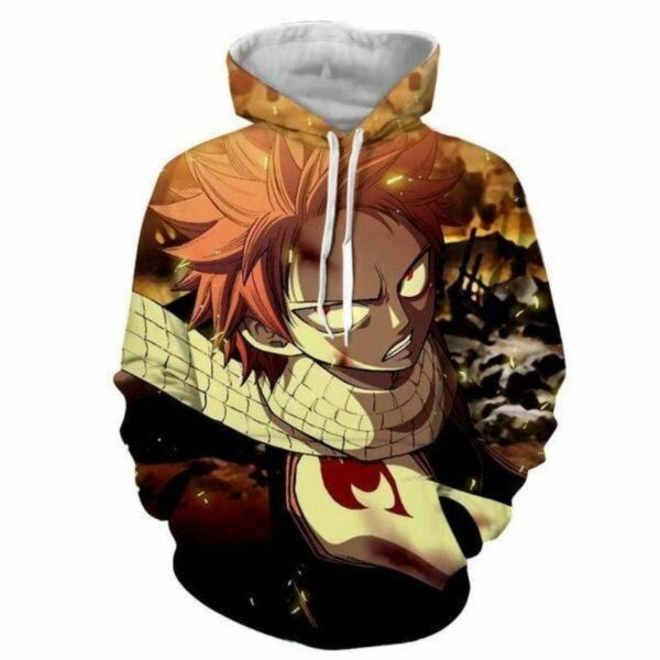 Fairy Tail Hoodie - Implosion Natsu Dragneel Impressive Hoodie