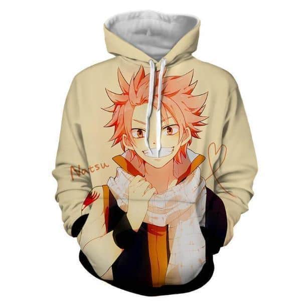 Fairy Tail Hoodie Jacket - Natsu Dragneel Fairy Tail Clothing Hoodie