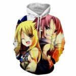 Fairy Tail Hoodie - Lucy And Natsu Fairy Tail Merchandise Hoodie