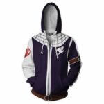 Fairy Tail Hoodie - Natsu Cosplay Zip Up Hoodie Jacket