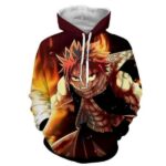 Fairy Tail Hoodie - Natsu Dragneel Brown Fairy Tail Anime Hoodie