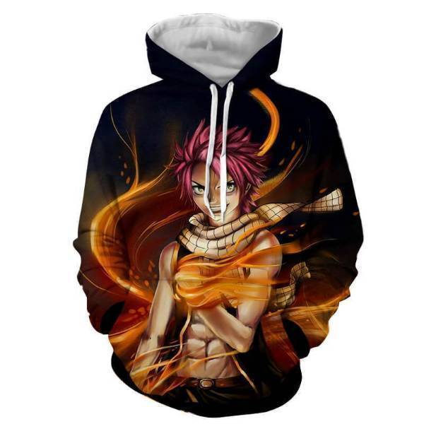 Fairy Tail Hoodie - Natsu Dragneel Dragon Anime Hoodie