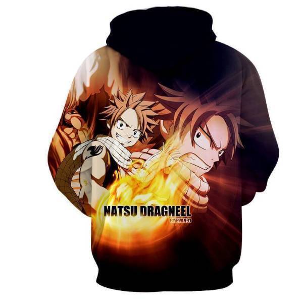 Fairy Tail Hoodie - Natsu Dragneel Flames Hoodie