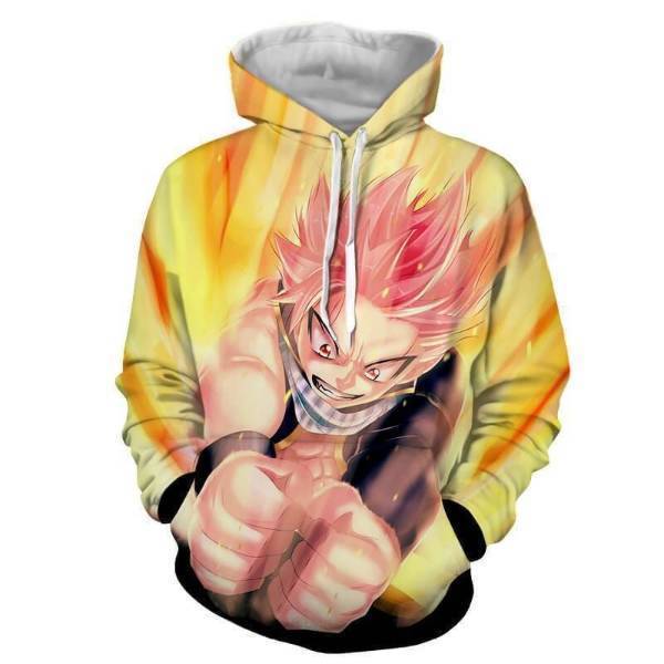 Fairy Tail  Jacket - Natsu Dragneel Smash Anime 3D Hoodie