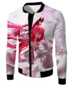 Fate Stay Night Beautiful Red Haired Fate Series Female White Hoodie - Jacket