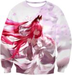 Fate Stay Night Beautiful Red Haired Fate Series Female White Hoodie - Sweatshirt