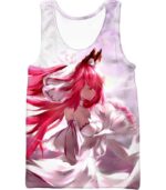 Fate Stay Night Beautiful Red Haired Fate Series Female White Hoodie - Tank Top