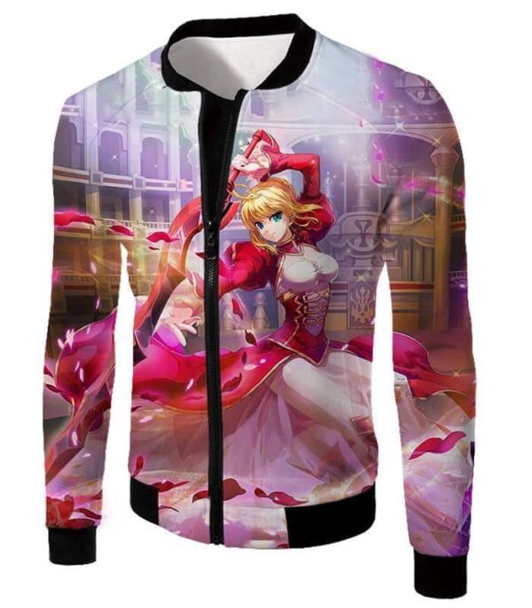 Fate Stay Night Beautiful Saber Fate Extra Cool Printed Hoodie - Jacket