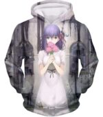 Fate Stay Night Beautiful Sakura Matou Fate Stay Night Zip Up Hoodie - Hoodie