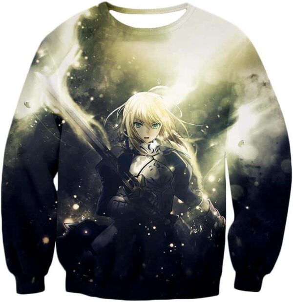 Fate Stay Night Best Fate Series Fighter Saber Arturia Pendragon Hoodie - Sweatshirt