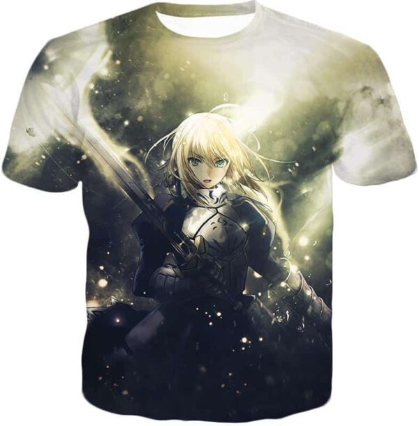 Fate Stay Night Best Fate Series Fighter Saber Arturia Pendragon Hoodie - T-Shirt