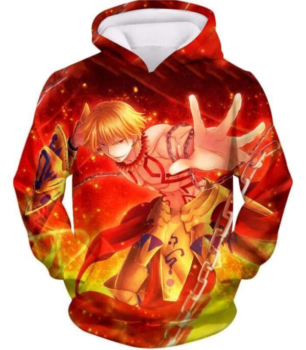 Fate Stay Night Cool Archer Class Heroic Spirit Gilgamesh Zip Up Hoodie - Hoodie