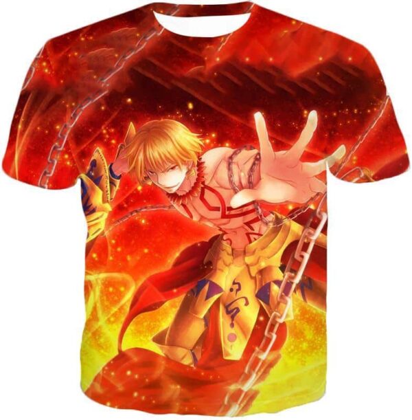 Fate Stay Night Cool Archer Class Heroic Spirit Gilgamesh Zip Up Hoodie - T-Shirt