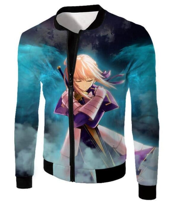 Fate Stay Night Cool King Arthur Saber Class Altria Hoodie - Jacket