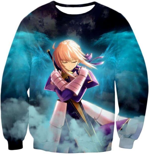 Fate Stay Night Cool King Arthur Saber Class Altria Hoodie - Sweatshirt