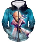 Fate Stay Night Cool King Arthur Saber Class Altria Hoodie - Zip Up Hoodie