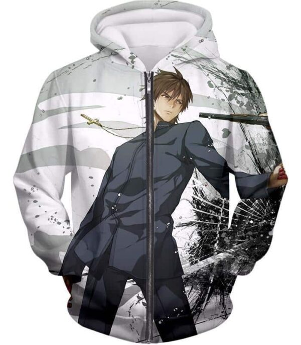 Fate Stay Night Cool Master Of Assasin Kirei Kotomine Zip Up Hoodie