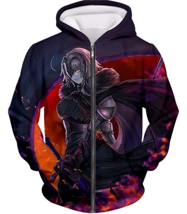 Fate Stay Night Fate Grand Order Ruler Jeanne Alter Avenger Hoodie - Zip Up Hoodie