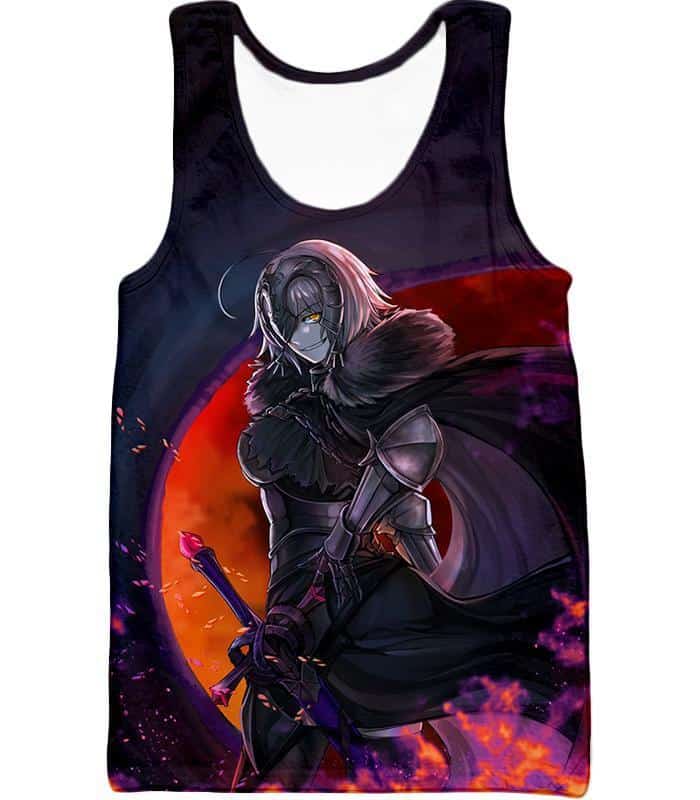 Fate Stay Night Fate Grand Order Ruler Jeanne Alter Avenger Zip Up Hoodie - Tank Top