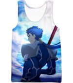 Fate Stay Night Fate Stay Night Lancer Blue Spearman Of The Wind Cool Zip Up Hoodie - Tank Top