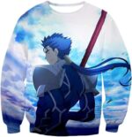 Fate Stay Night Fate Stay Night Lancer Blue Spearman Of The Wind Cool Zip Up Hoodie - Sweatshirt