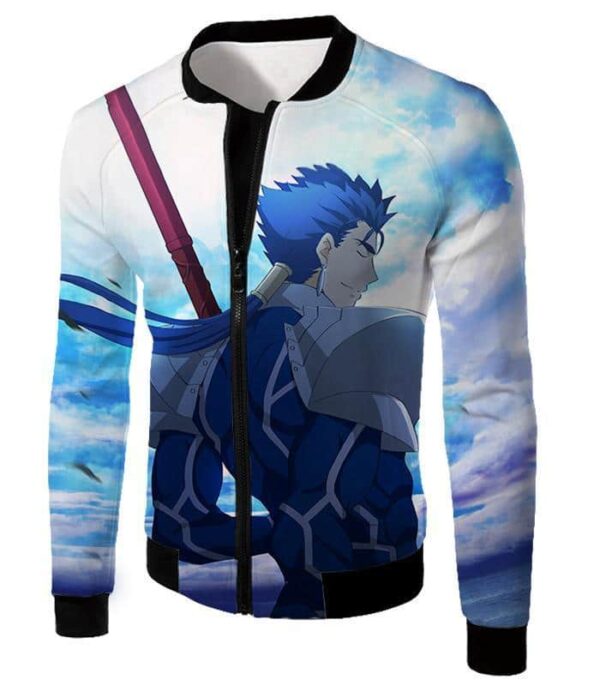 Fate Stay Night Fate Stay Night Lancer Blue Spearman Of The Wind Cool Zip Up Hoodie - Jacket