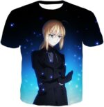 Fate Stay Night Fate Stay Night Saber Suit Altria Pendragon Hoodie - T-Shirt