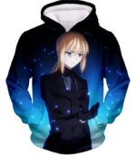 Fate Stay Night Fate Stay Night Saber Suit Altria Pendragon Zip Up Hoodie - Hoodie