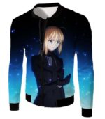 Fate Stay Night Fate Stay Night Saber Suit Altria Pendragon Zip Up Hoodie - Jacket