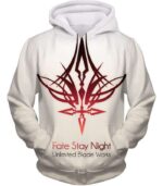 Fate Stay Night Fate Unlimited Blade Works White Promo Hoodie