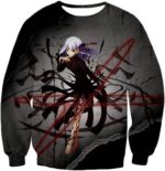 Fate Stay Night Fate Villain Dark Sakura Matou Action Zip Up Hoodie - Sweatshirt