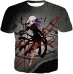 Fate Stay Night Fate Villain Dark Sakura Matou Action Zip Up Hoodie - T-Shirt