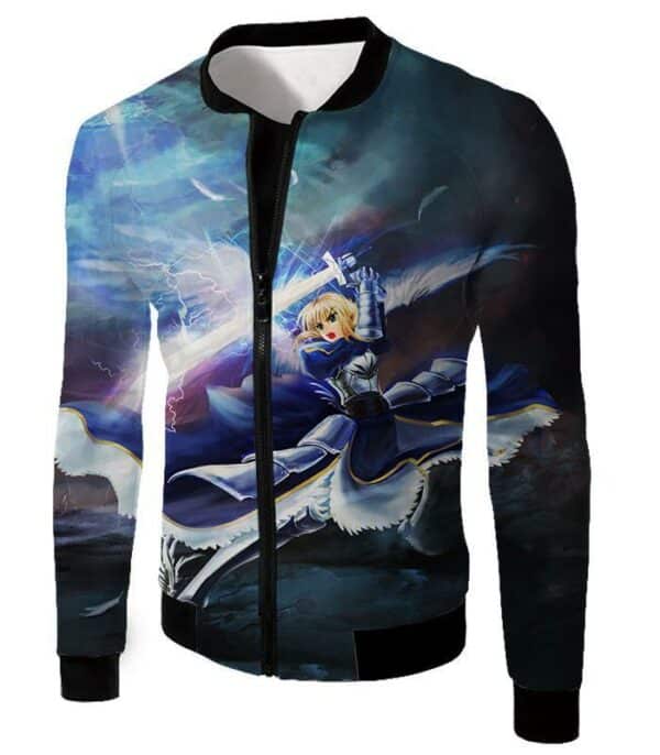 Fate Stay Night King Arthur Noble Phantasm Action Hoodie - Jacket