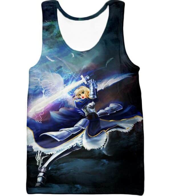 Fate Stay Night King Arthur Noble Phantasm Action Hoodie - Tank Top