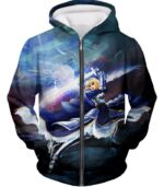 Fate Stay Night King Arthur Noble Phantasm Action Hoodie - Zip Up Hoodie