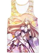 Fate Stay Night Legendary Jeanne DArc Bold Action Zip Up Hoodie - Tank Top