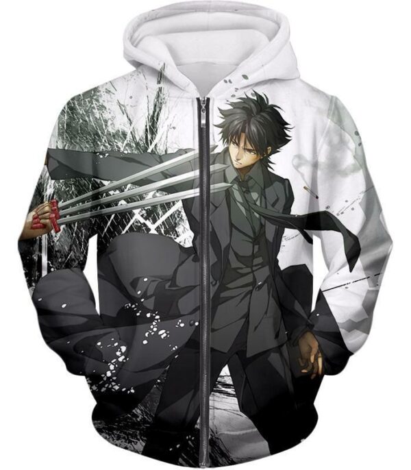 Fate Stay Night Master Of Saber Kiritsugu Emiya Hoodie - Zip Up Hoodie