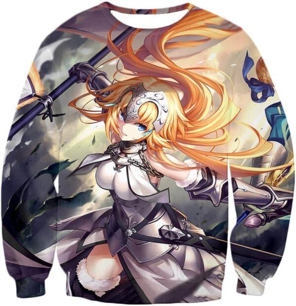 Fate Stay Night Powerful Ruler Class Fighter Jeanne DArc Hoodie - Sweatshirt