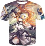 Fate Stay Night Powerful Ruler Class Fighter Jeanne DArc Hoodie - T-Shirt