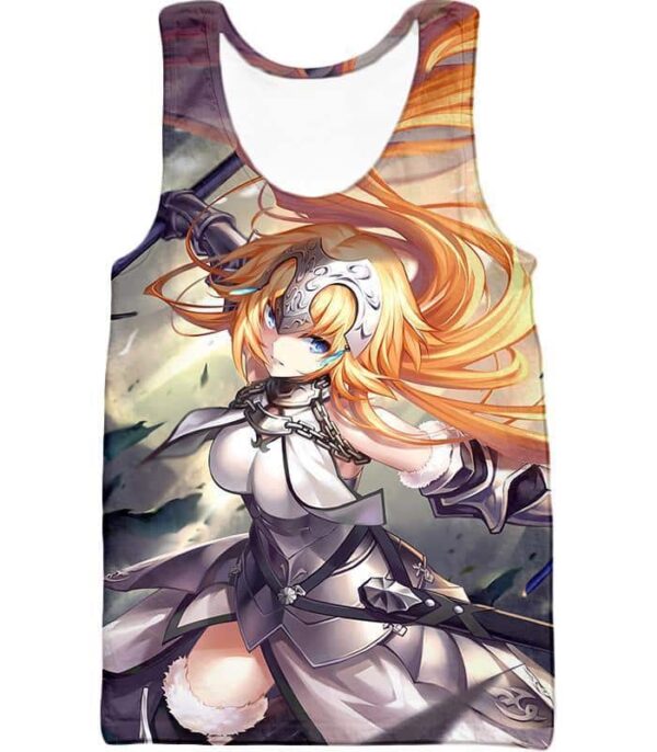 Fate Stay Night Powerful Ruler Class Fighter Jeanne DArc Hoodie - Tank Top