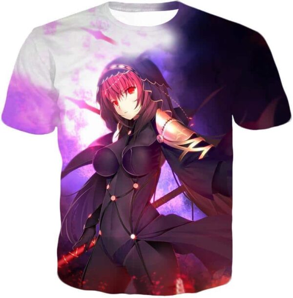 Fate Stay Night Rider Class Grand Order Scathach Cool Zip Up Hoodie - T-Shirt