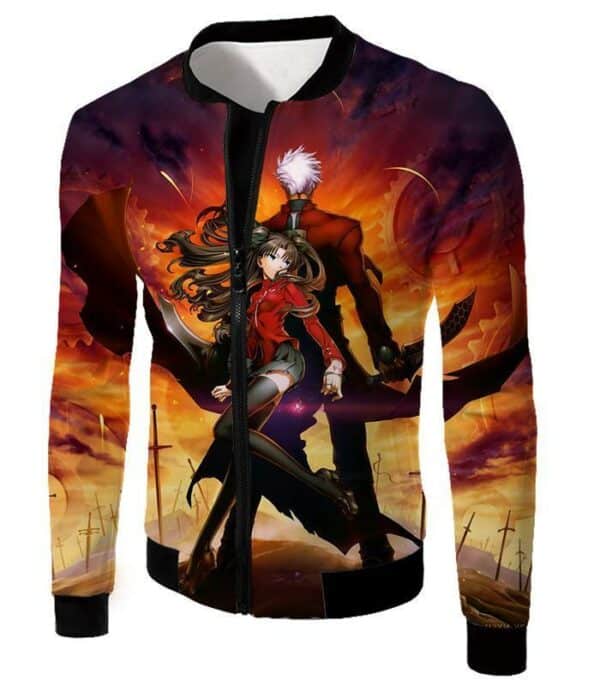 Fate Stay Night Rin And Archer Shirou Cool Action Hoodie - Jacket