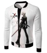 Fate Stay Night Saber Tuxedo Fate Zero Promo White Hoodie - Jacket