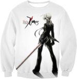 Fate Stay Night Saber Tuxedo Fate Zero Promo White Hoodie - Sweatshirt