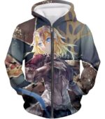 Fate Stay Night Super Hot Ruler Class Servant Jeanne DArc Hoodie - Zip Up Hoodie