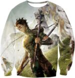 Fate Stay Night Very Cool Lancer Diarmuid Action White Hoodie - Sweatshirt