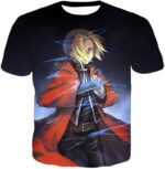 Full Metal Alchemist Hoodie - Fullmetal Alchemist Edward Elrich Best State Black Hoodie - T-Shirt