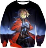 Full Metal Alchemist Hoodie - Fullmetal Alchemist Edward Elrich Best State Black Hoodie - Sweatshirt